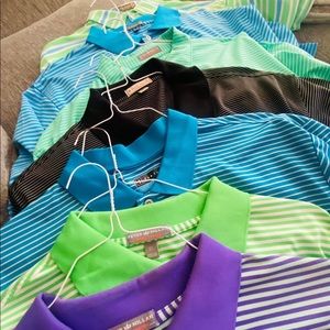 Bundle of 6 Peter Millar Summer Comfort golf polo shirts in great condition.